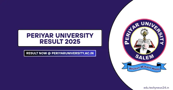 Periyar University Result 2025
